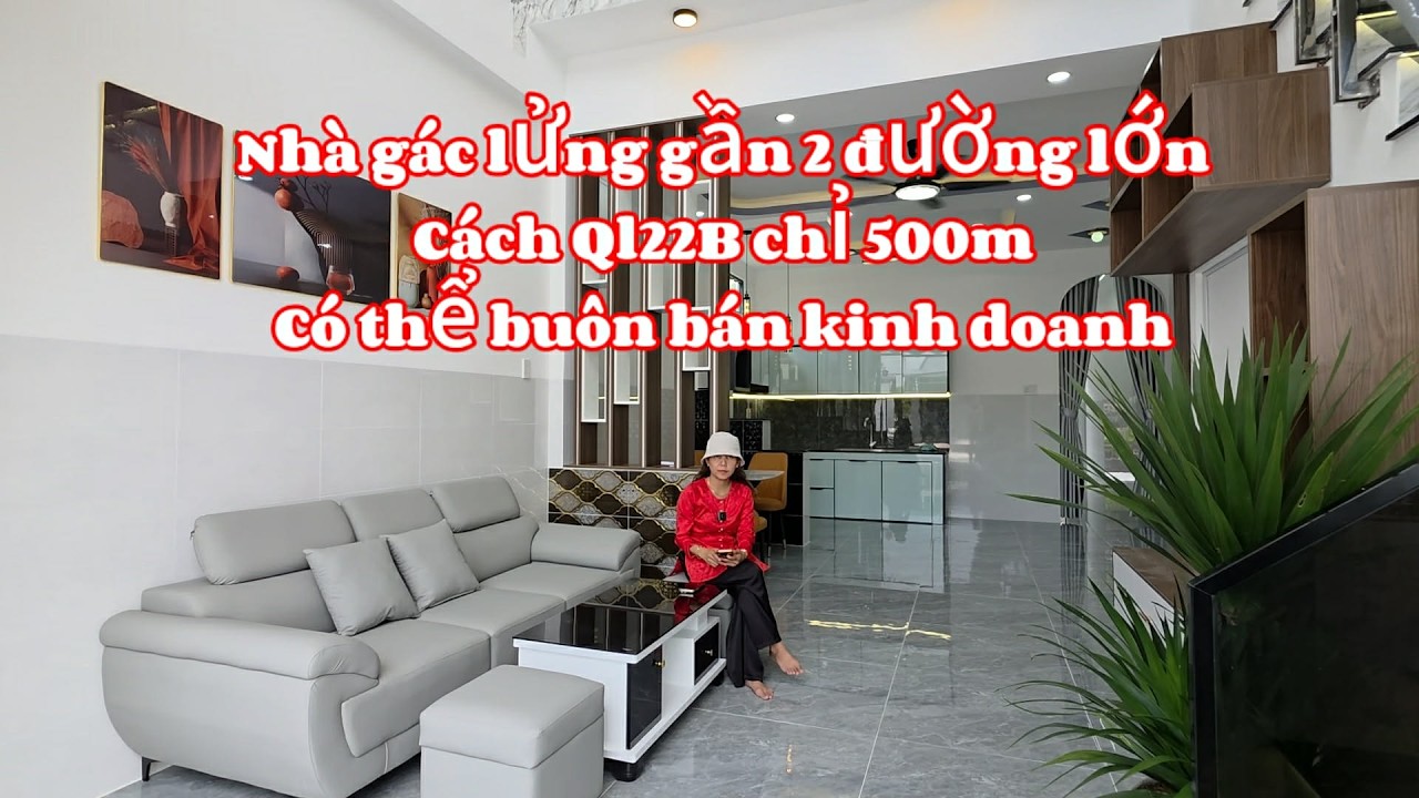 Nhà gác lửng, sát bên QL22B