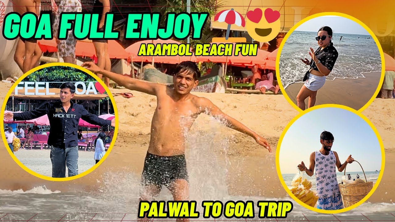Goa Beach🌴 P Russian K Sath Kra Mjak😂/ Full Enjoy Vlog😳