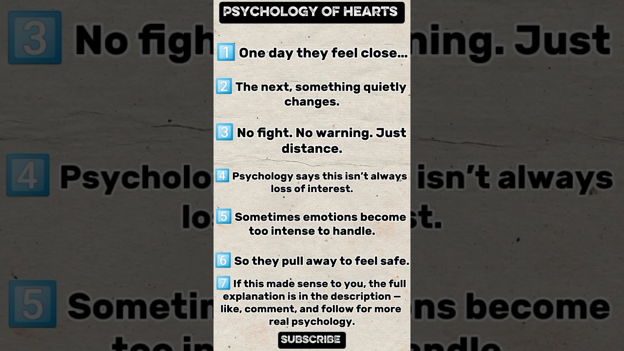 Why Do People Lose Interest Without Any Warning #shorts #psychologyfacts #relationship #connection