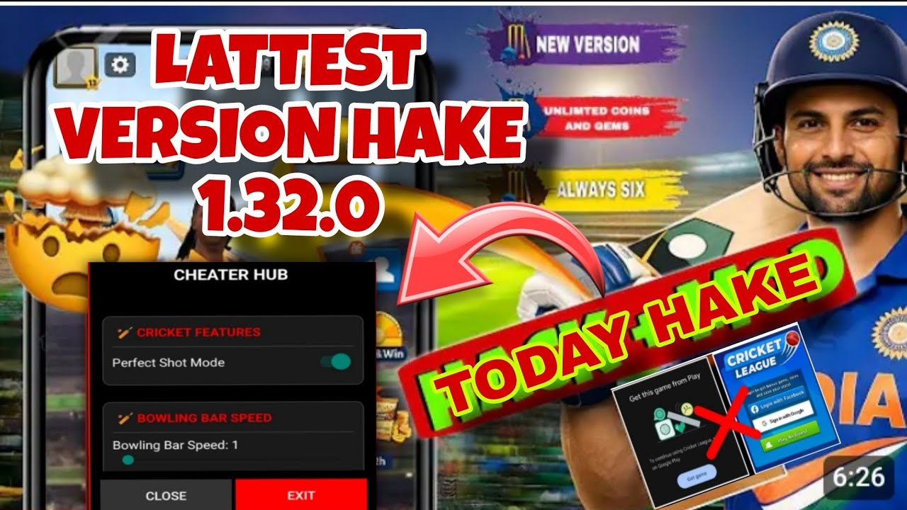 Cricket league 1.32.0 Latest Version Mod Menu Download with unlimited money and gem