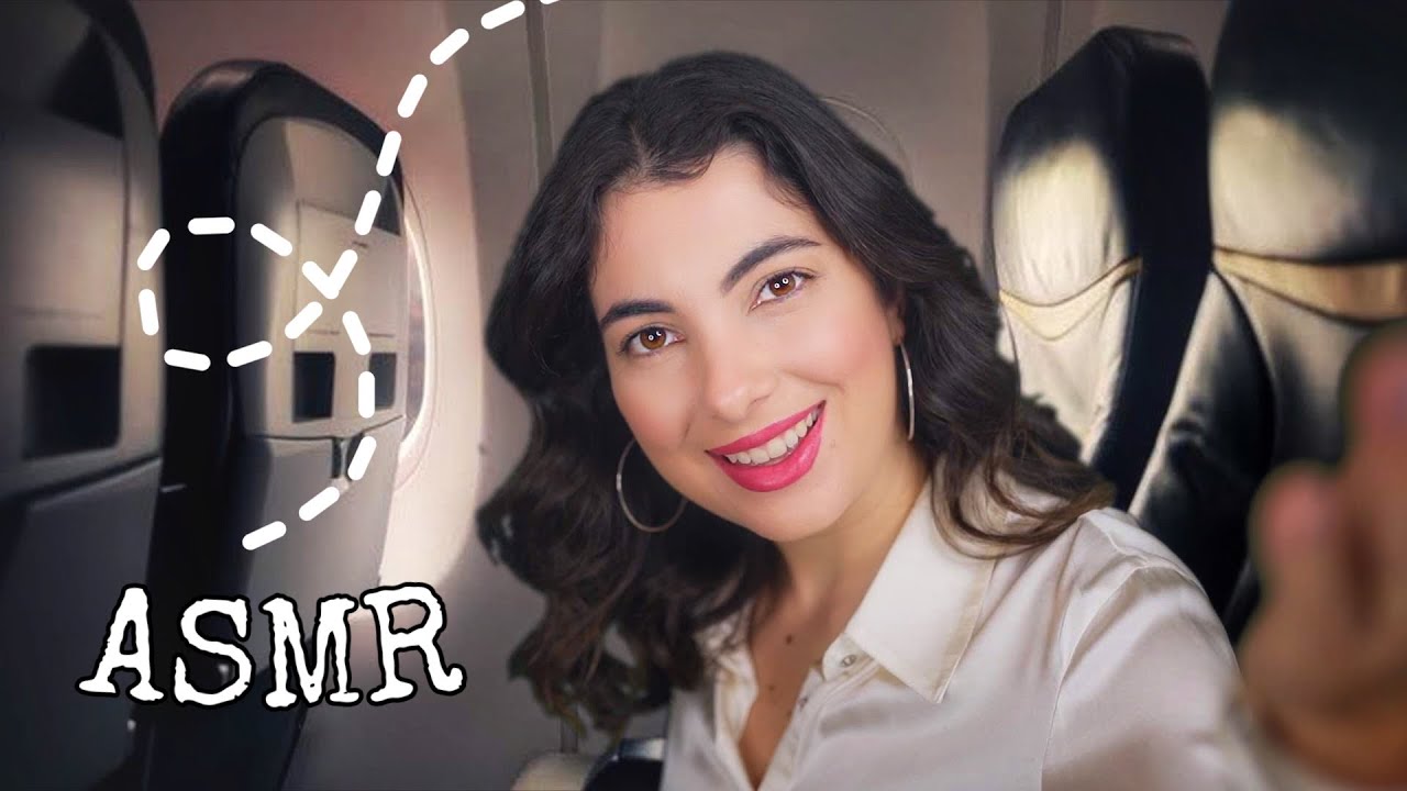 ASMR VIAJANDO DE AVIÃO COM VOCÊ - Sweet Carol
