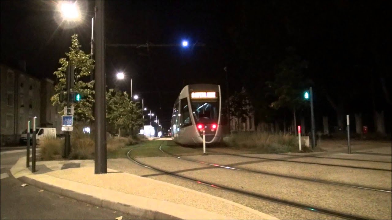 Tramway by Night Reims