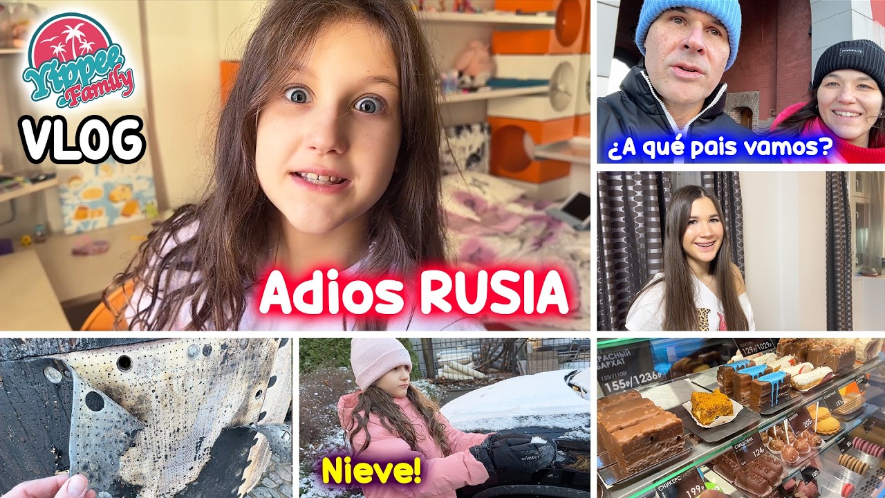 DEJAMOS RUSIA 🇷🇺 ¿Qué piensan nuestras hijas? + Llegó la NIEVE ❄️ | Vlog Familiar
