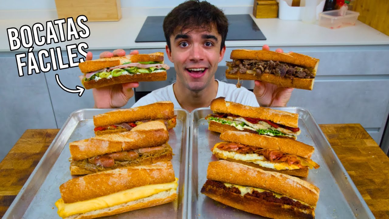 8 bocadillos de menos de 5 ingredientes