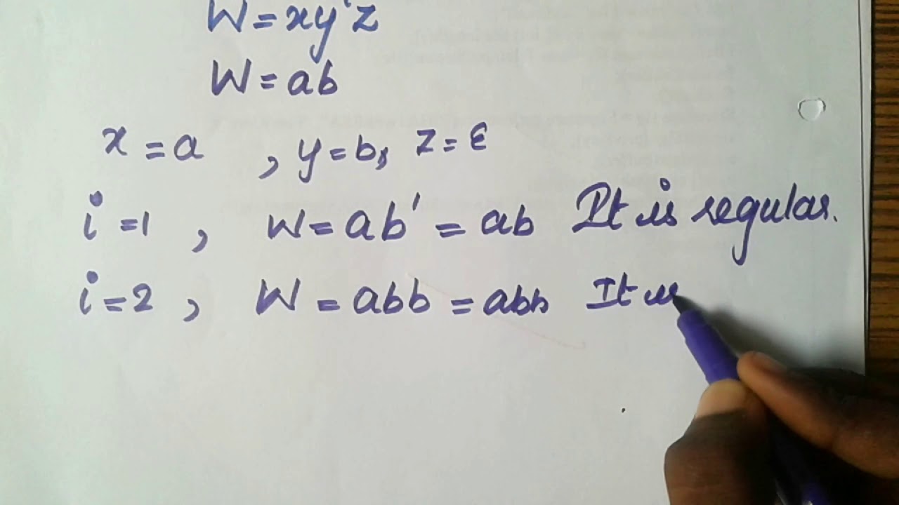 Pumping Lemma of Regular Language in Tamil