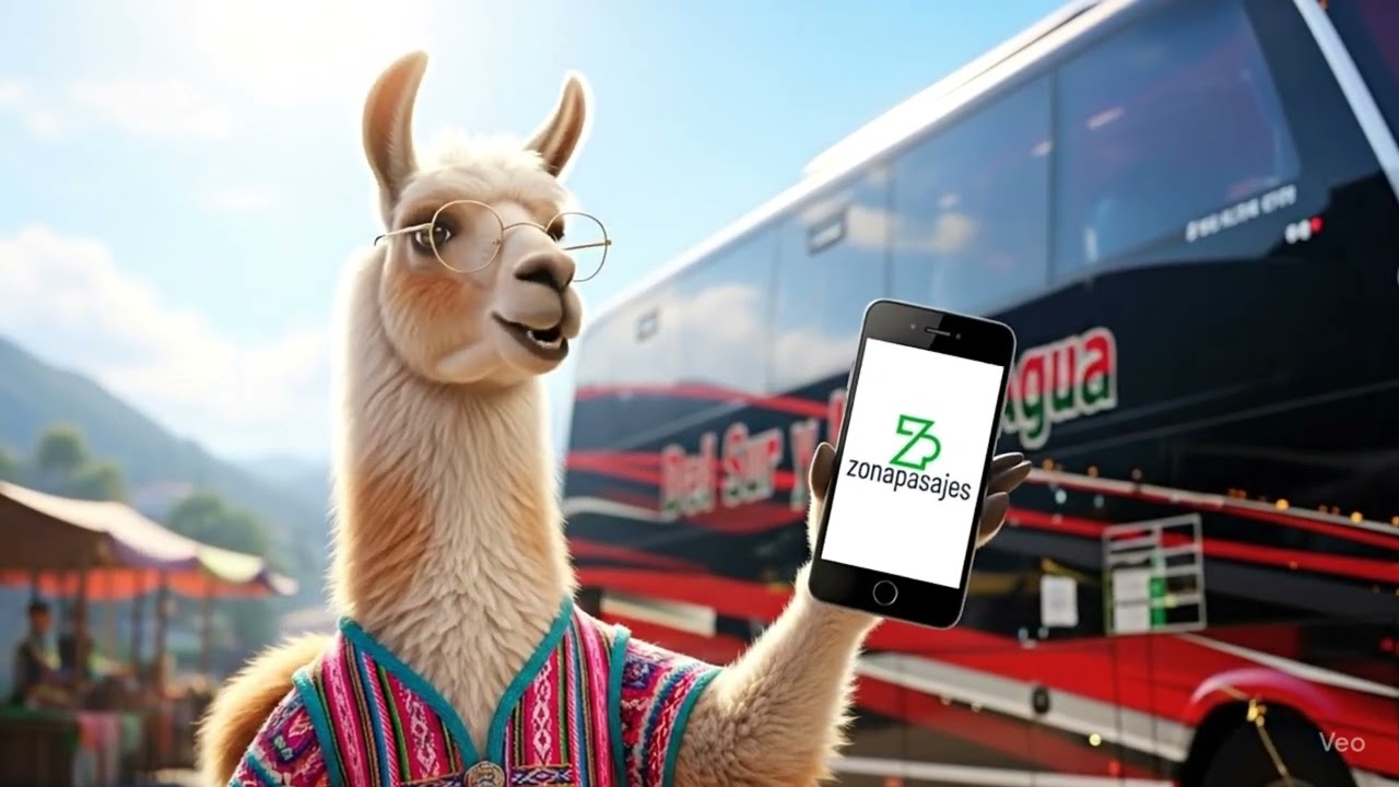 La llama te recomienda comprar pasajes de Del Sur y Media Agua en Zona Pasajes