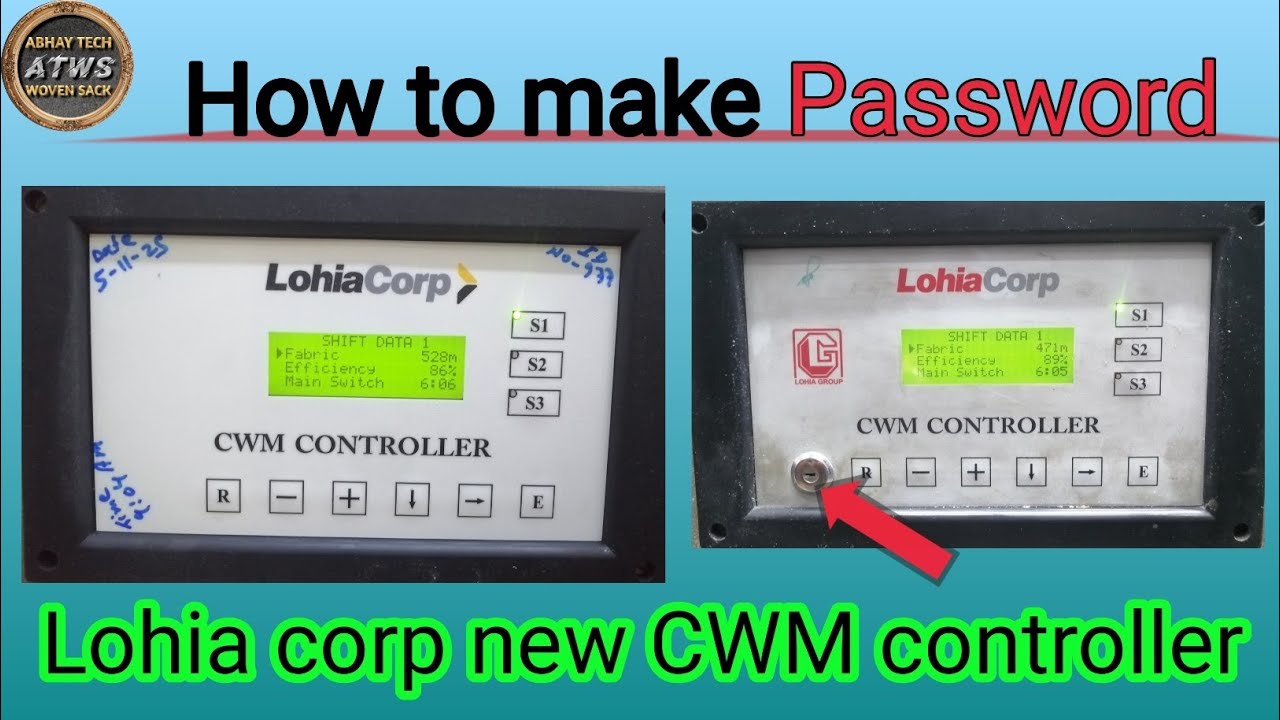 How to make Password of Lohia corp new cwm controller | New cwm controller ka password kaise banaye|