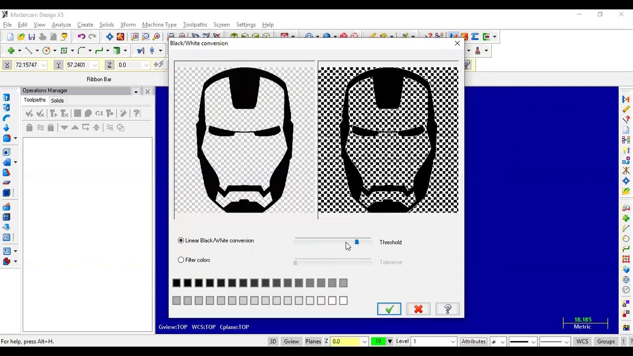 Importar imagen de la web a mastercam