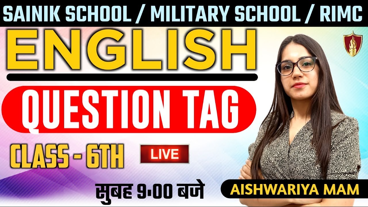 Sainik School Coaching | English Question Tag | Military School | RIMC Online Coaching | Part - 1