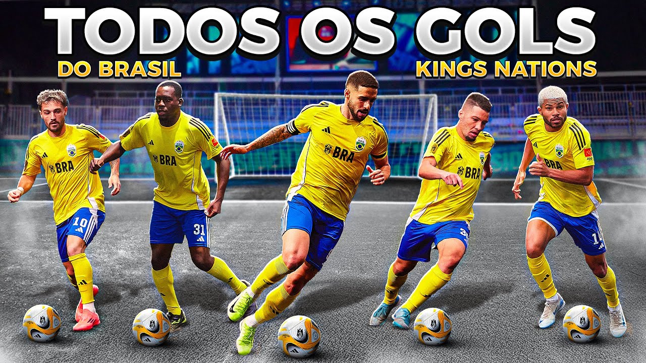 TODOS OS GOLS DO BRASIL NA KINGS WORLD CUP NATIONS