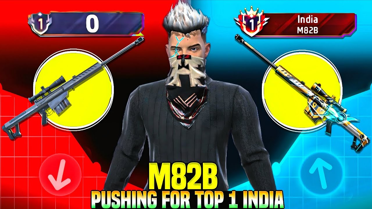 Pushing Top 1 In Sniper M82B | Free Fire Solo Rank Pushing With Tips And Tricks |  Ep-2 🤫