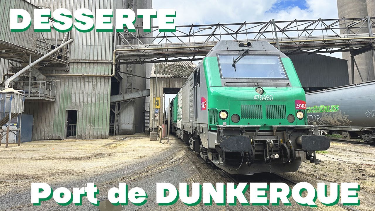 Cabride complet de AILLY-SUR-NOYE à GRANDE-SYNTHE avec MANŒUVRES dans le PORT de Dunkerque