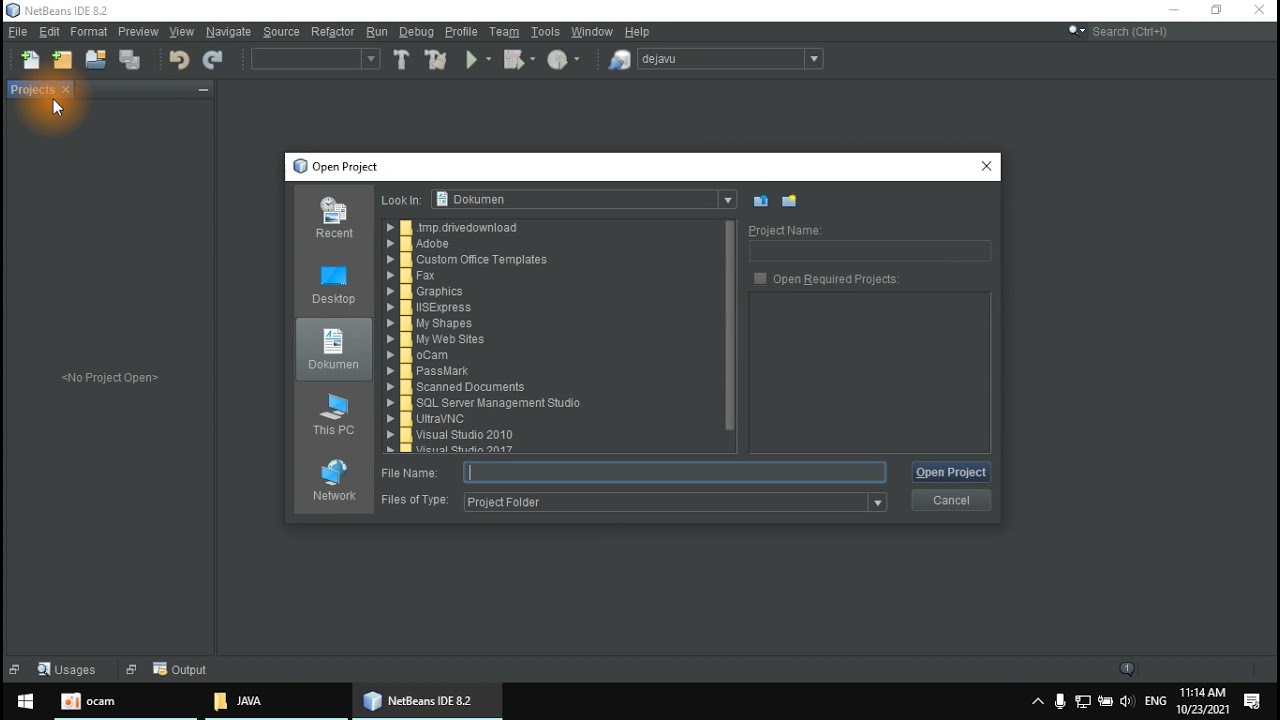 Cara Membuka Project JAVA di Netbeans