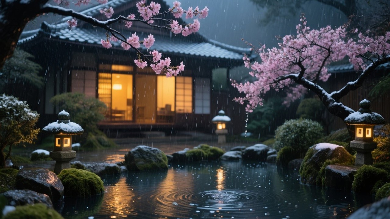 SLEEPSTREAM WITH NATURE RAIN SOUNDS AND FAST PIANO PLAYING FOR A CALMING NIGHT ROUTINE