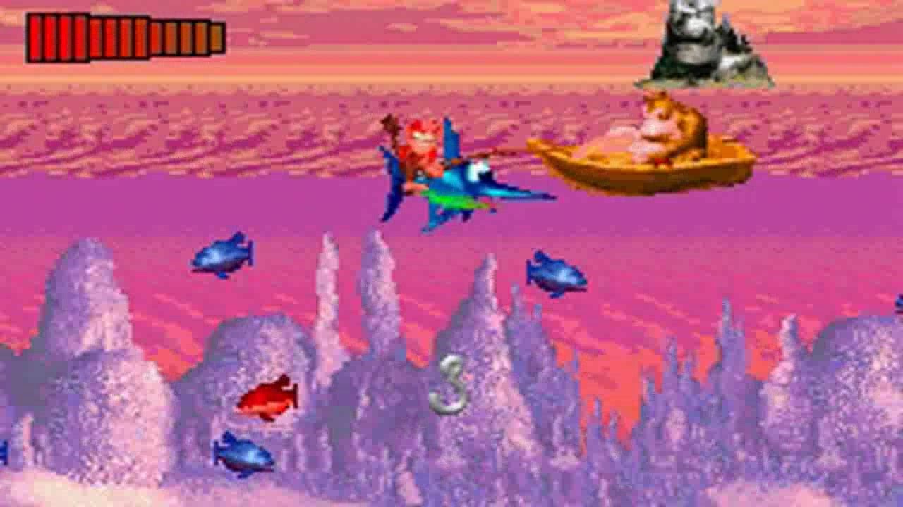 Donkey Kong Country [GBA] SR - Funky's Fishing 6 [101%]