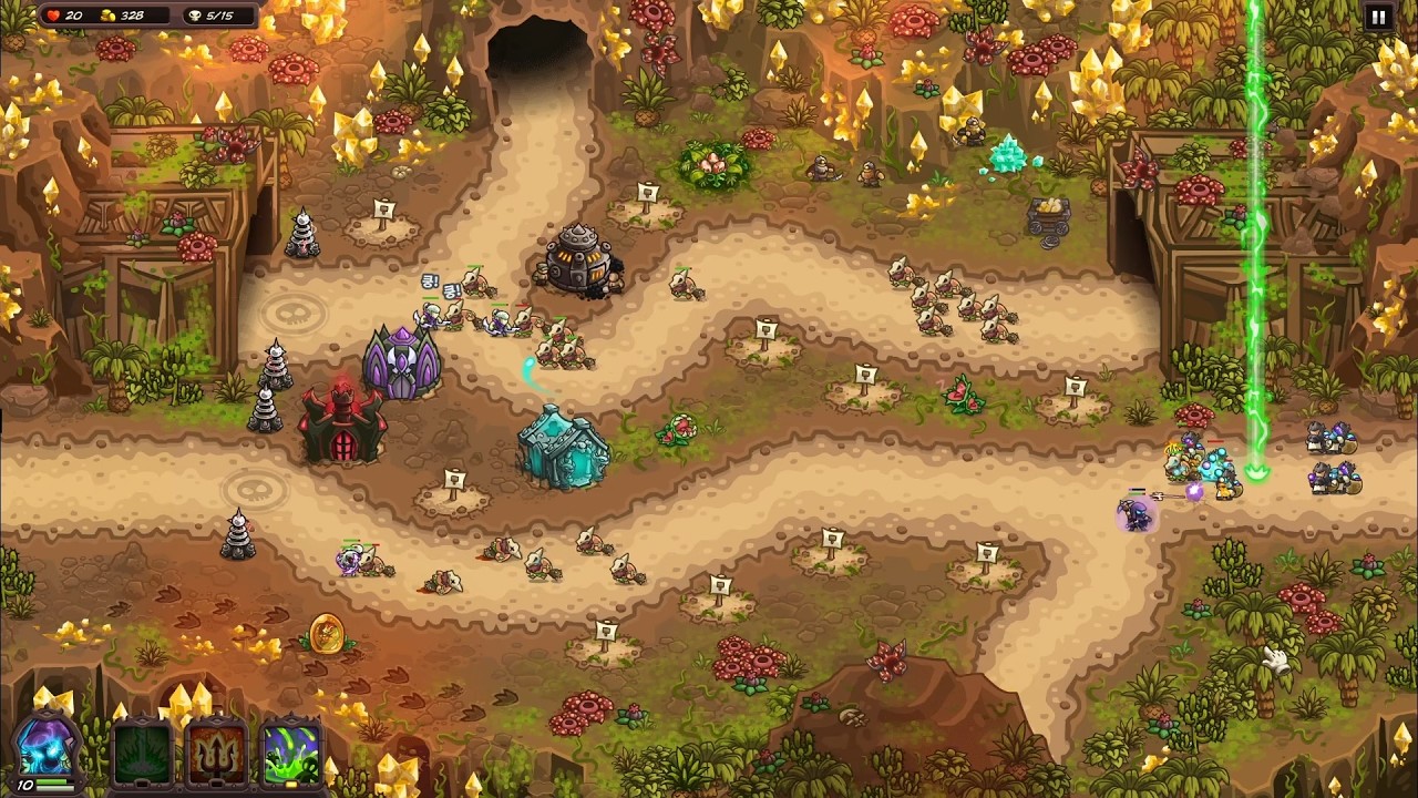 [Kingdom Rush Vengeance] 킹덤러쉬 벤전스 기본영웅, 타워로 잃어버린 길 불가능 난이도