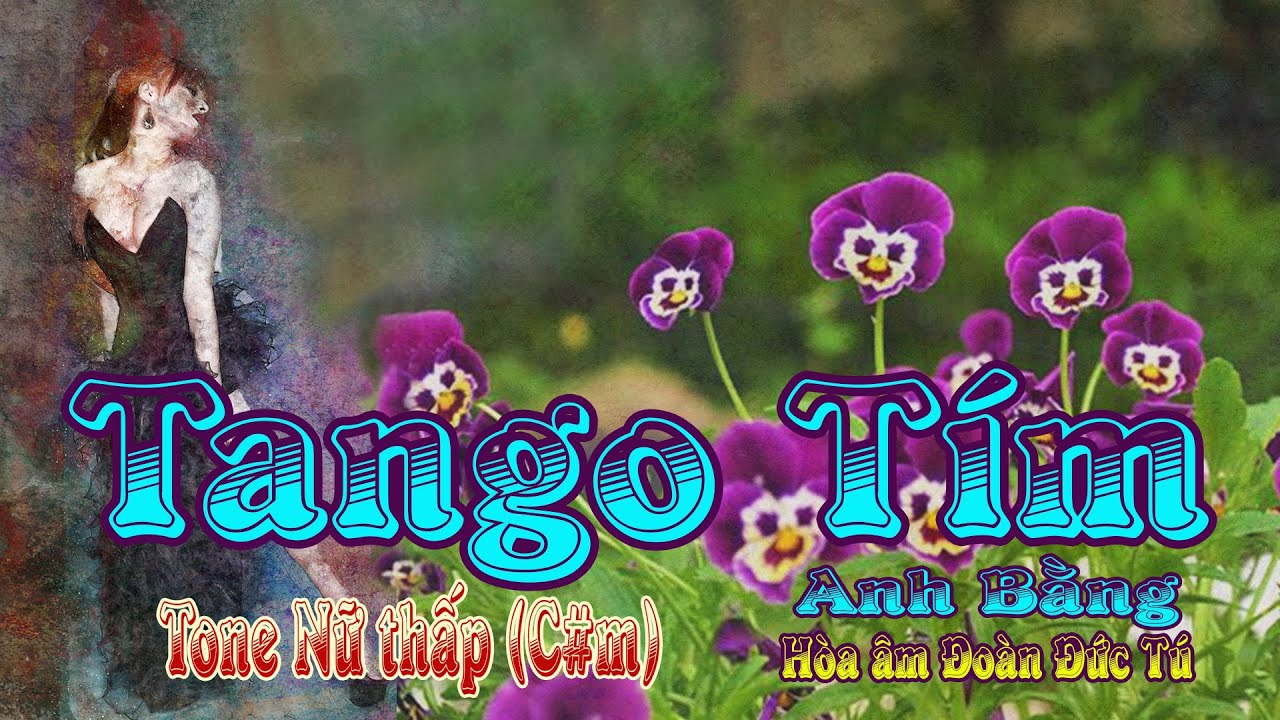 karaoke Tango Tím, sáng tác Anh Bằng, hòa âm Đoàn Đức Tú, giọng Nữ thấp