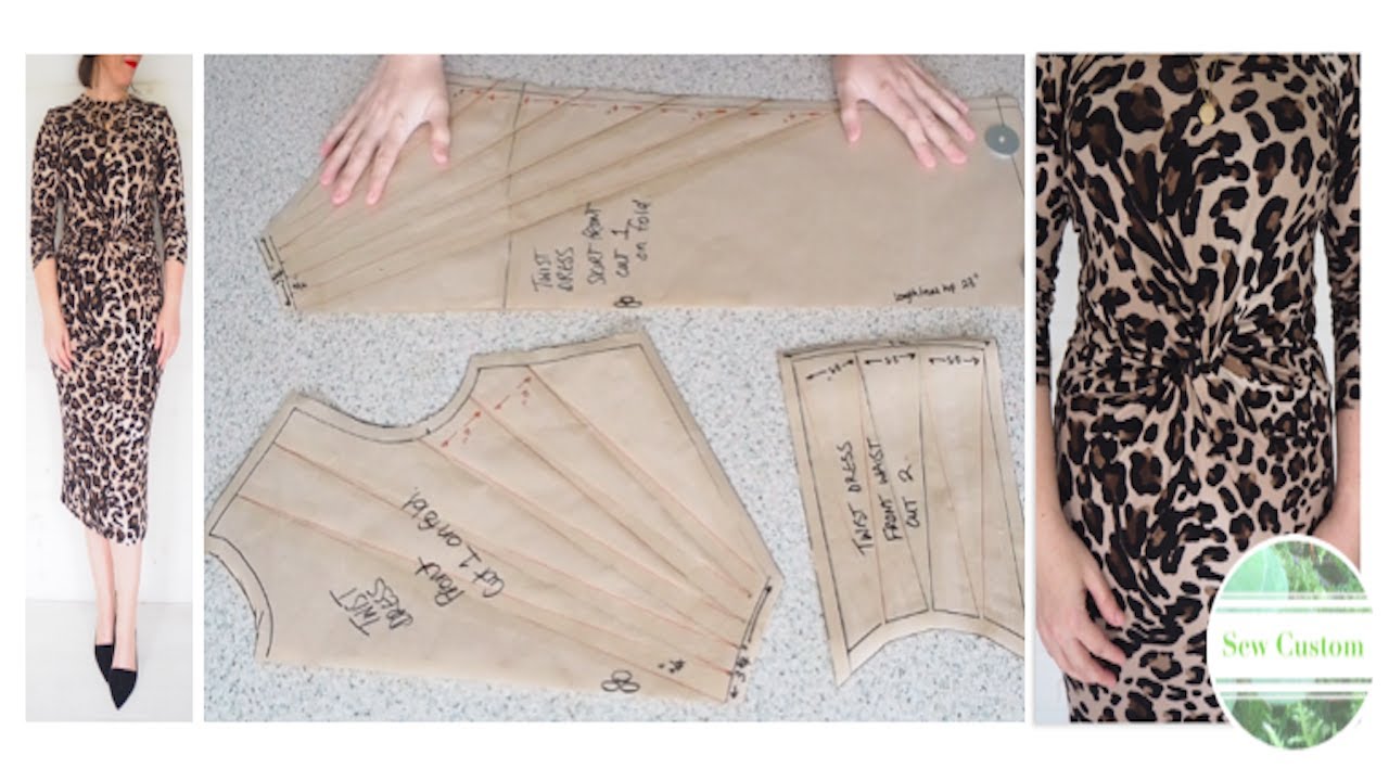 The Patterning of my Basic Twist Front Dress