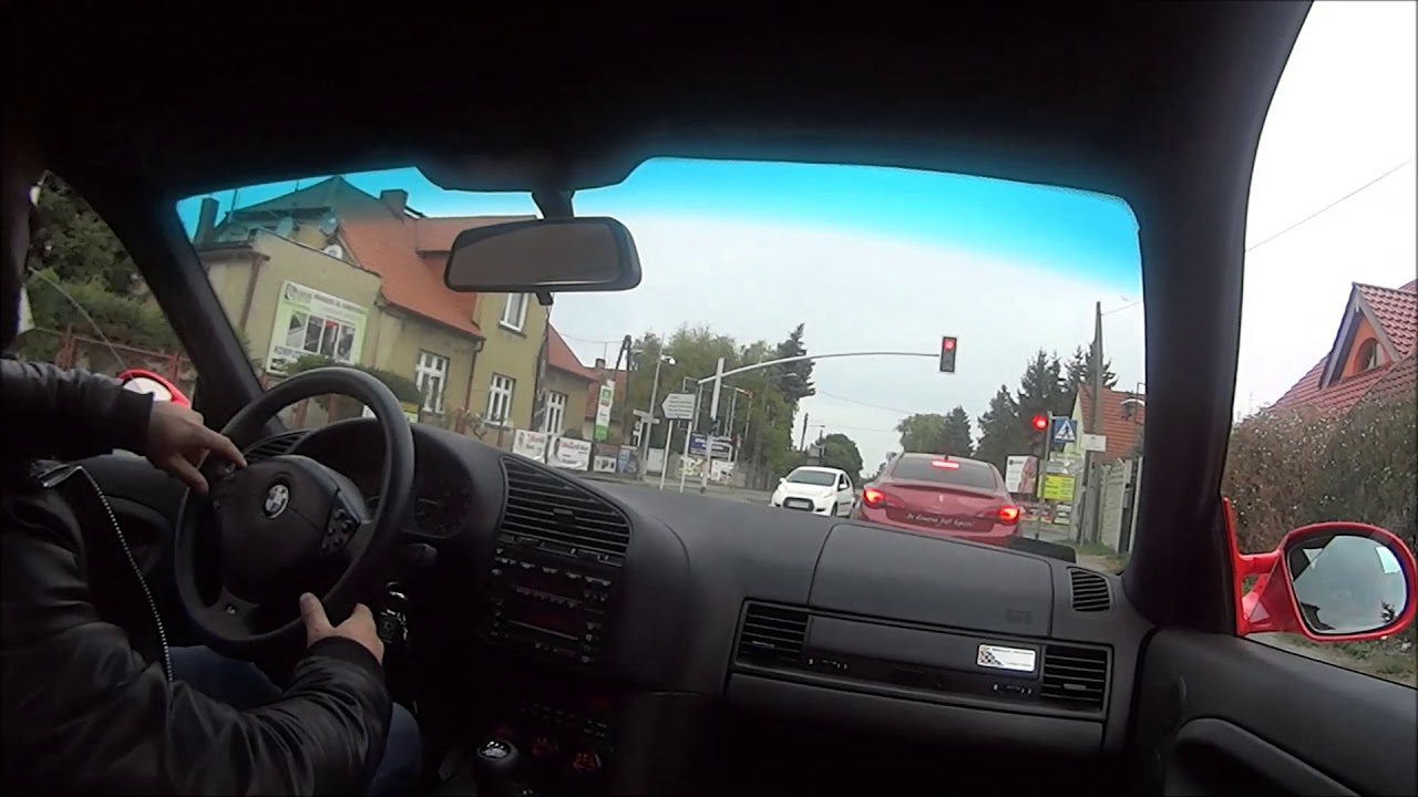 BMW e36 V8 m62b44 presentation + camera test inside the car