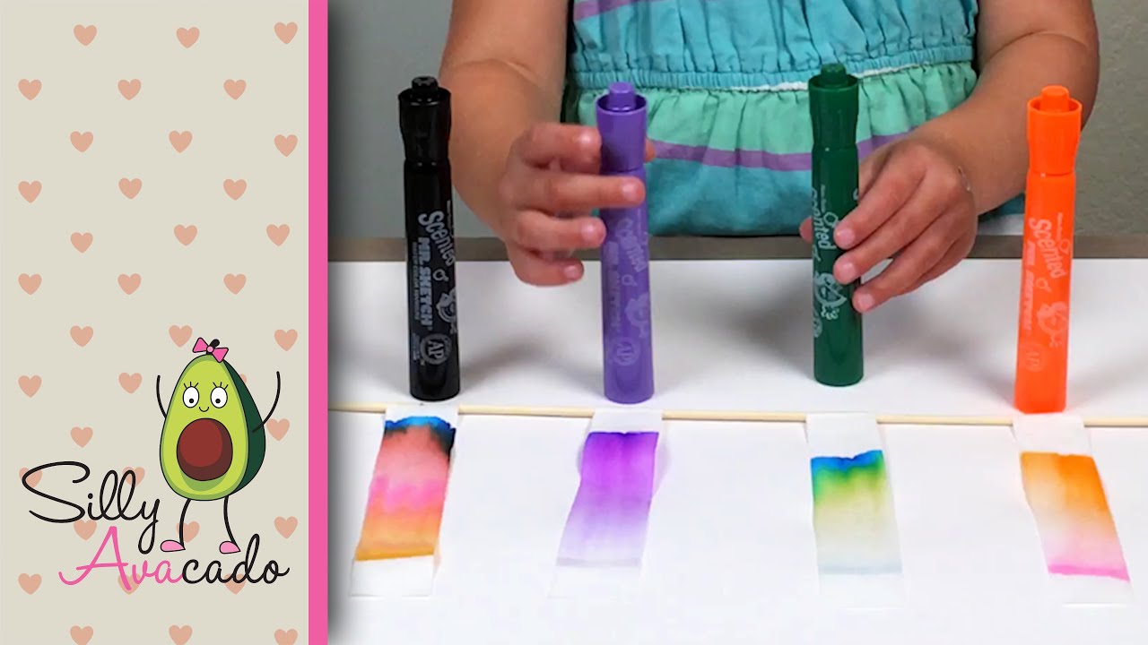 Learn Color Mixing with Chromatography 💜 What's in your marker? Science How to! Rainbows!