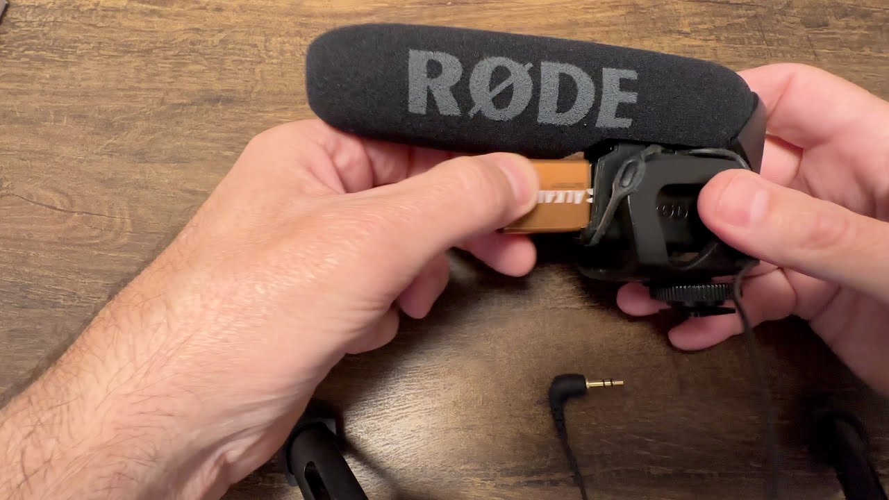 Rode VideoMic Pro Compact VMP Shotgun Microphone Change Battery