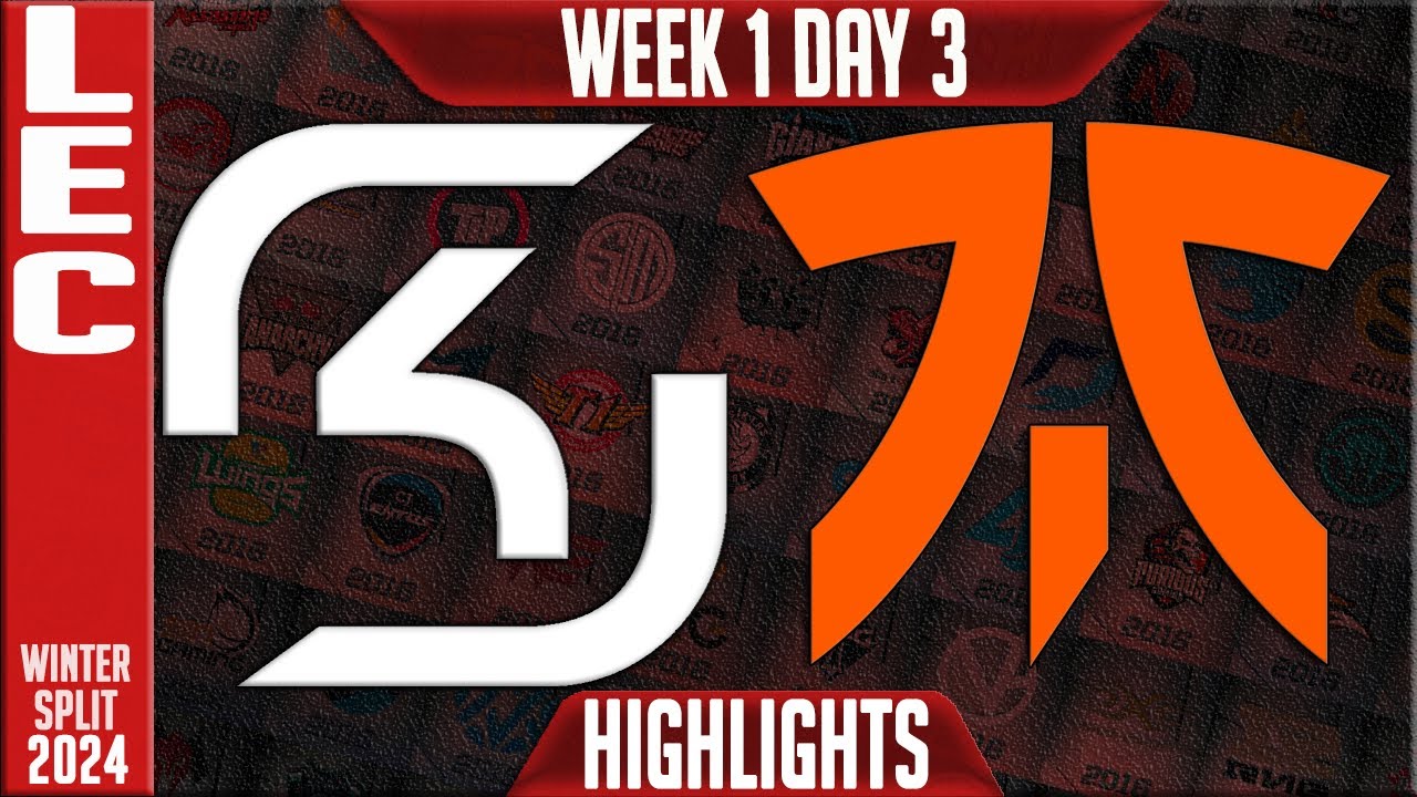 SK vs FNC Highlights | LEC Winter 2024 Week 1 Day 3 | SK Gaming vs Fnatic