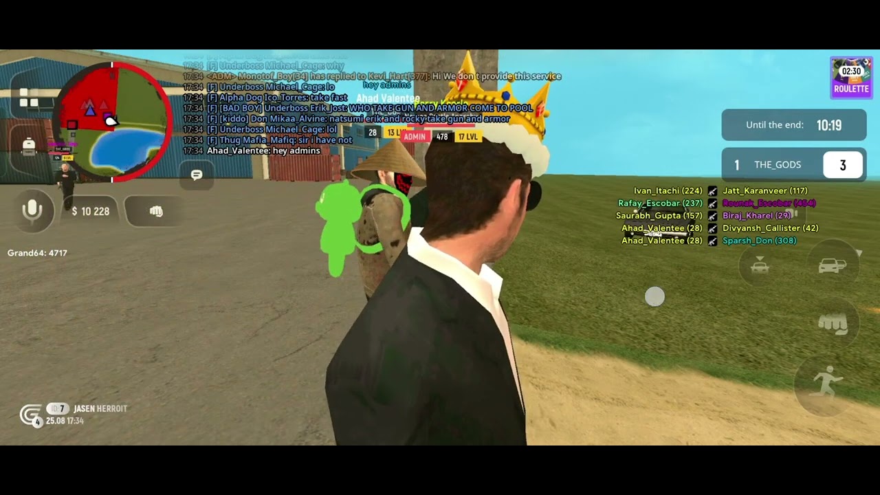GRAND MOBILE RP LIFE SIMULATOR ADMIN FAMILY WAR