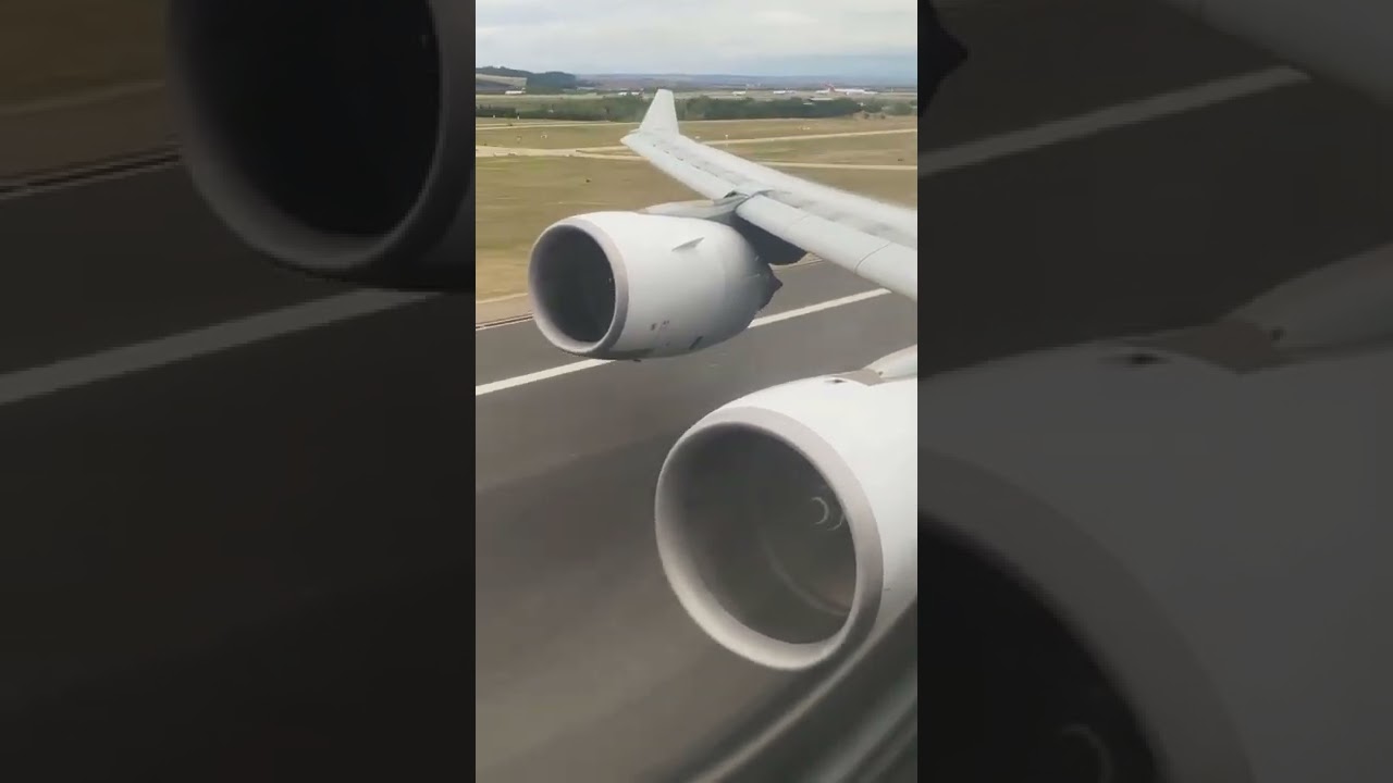 A340 take off, sounds on 🔊✈️🛫.📸  airbusa380 #airbuslover #avgeek #shorts #viral #trending