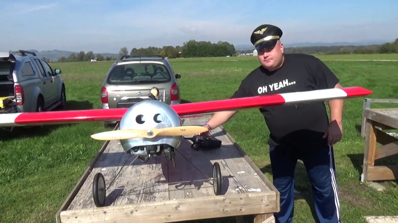 FLAIR Hannibal 2.3m and Kawasaki 26cc petrol engine Maiden flight