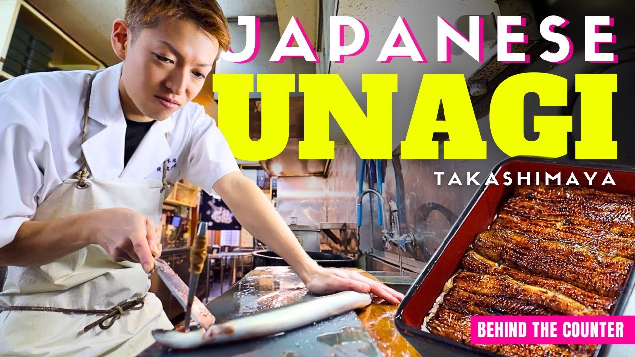 Behind the Counter at Japanese Unagi Eel Restaurant