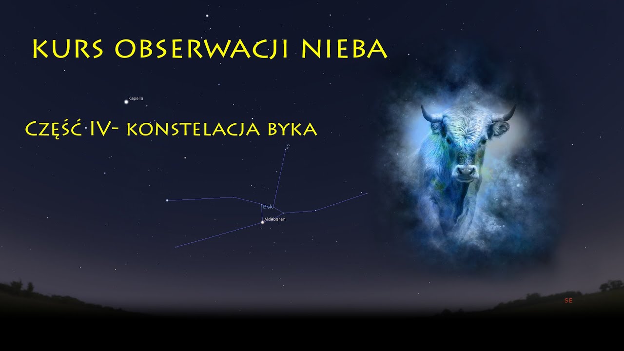 Darmowy kurs obserwacji nieba online - Konstelacja Byka