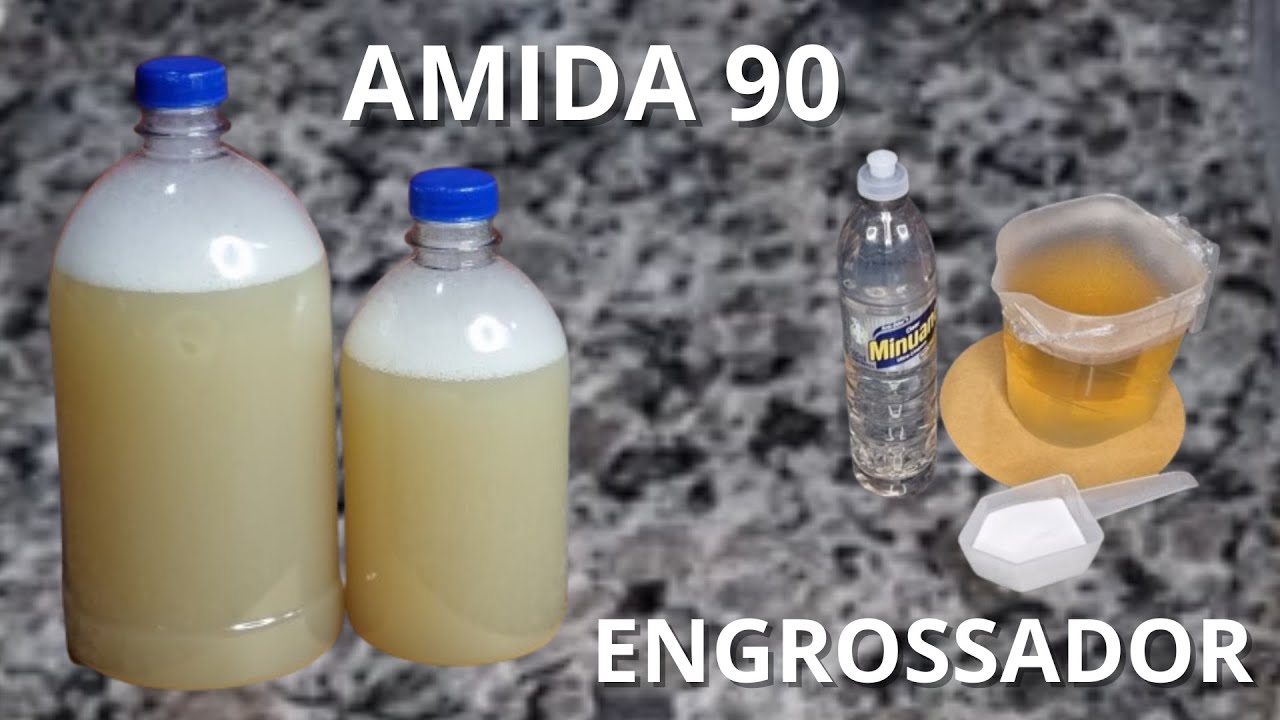 Como Fazer Amida 90 Caseira | Engrossador de Sabão e Detergente