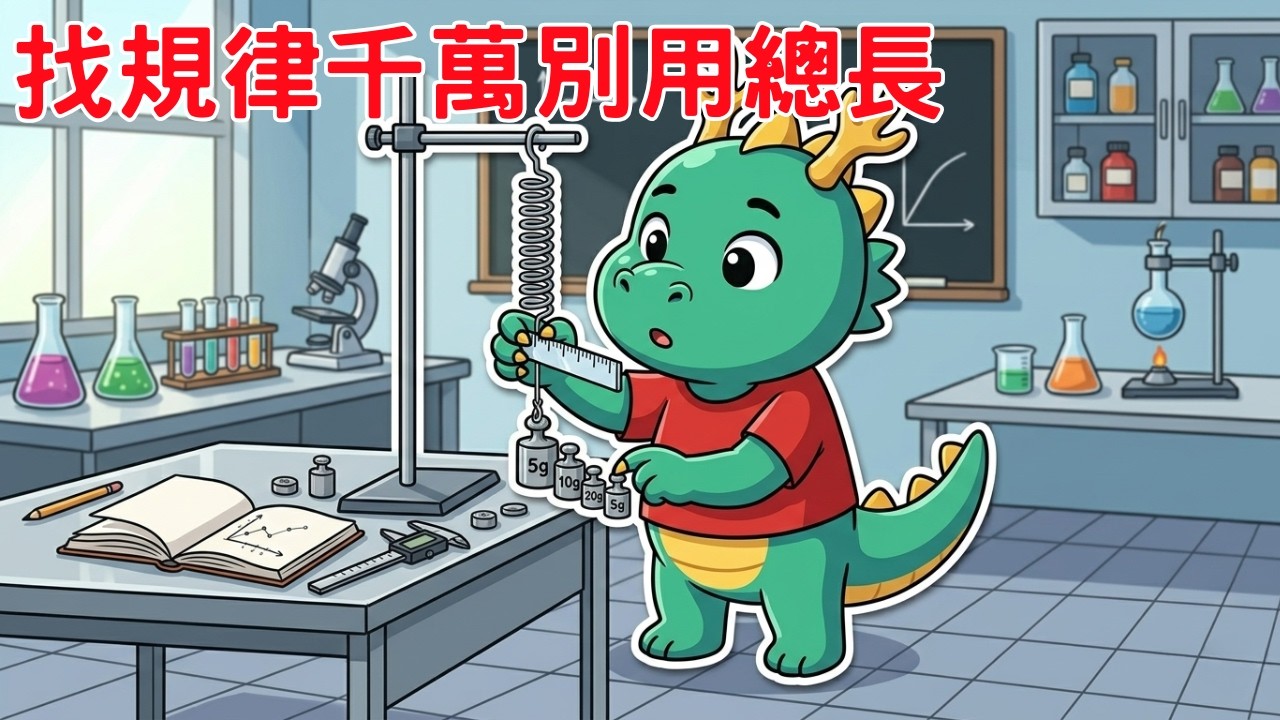 90%學生都會掉進的「總長」陷阱！找對這條線，彈簧測量題閉著眼睛都會寫🚀｜晟自然