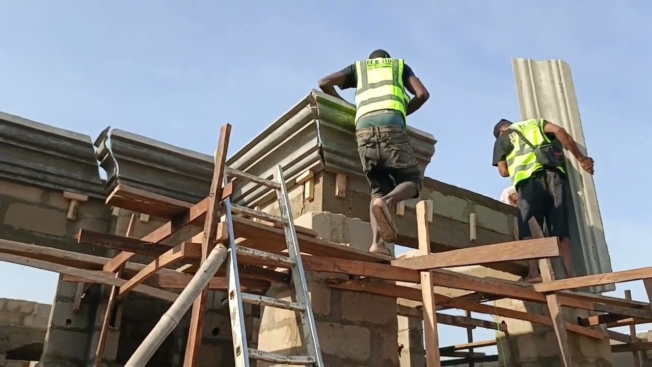 How to install 50cm concrete facial (parapet)