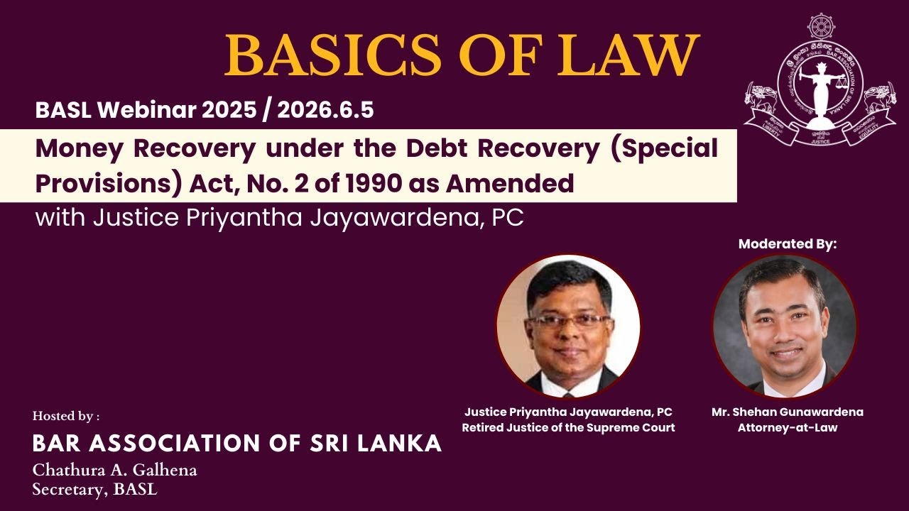 BASICS OF LAW: EPISODE 5: MONEY RECOVERY UNDER THE DEBT RECOVERY