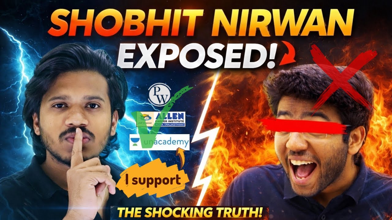 &ldquo;SHOBHIT NIRWAN EXPOSED 🔥Support vs RealityI i support coaching mafia &ndash; yes or no?