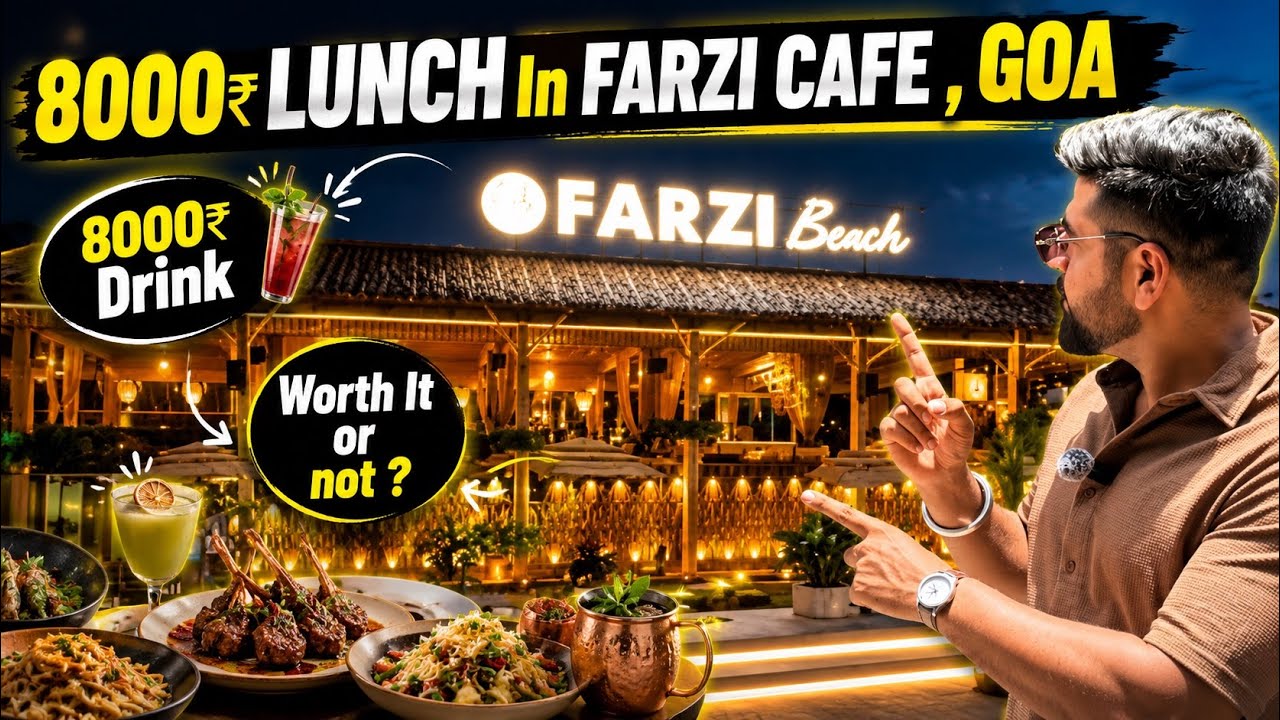 8000₹ Lunch In Goa’s Farzi Cafe ! worth it or not? 