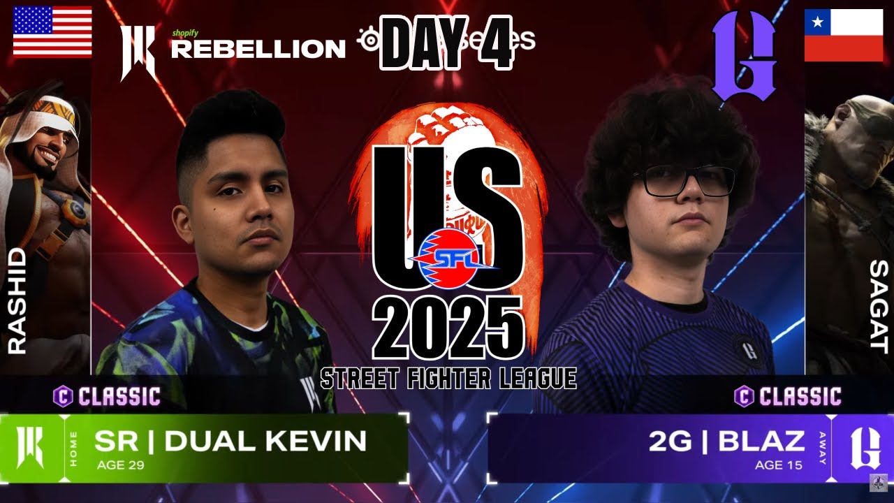 ⚡ Поединок Кевина (Рашид) против Блаза (Сагат) — Street Fighter League US 2025