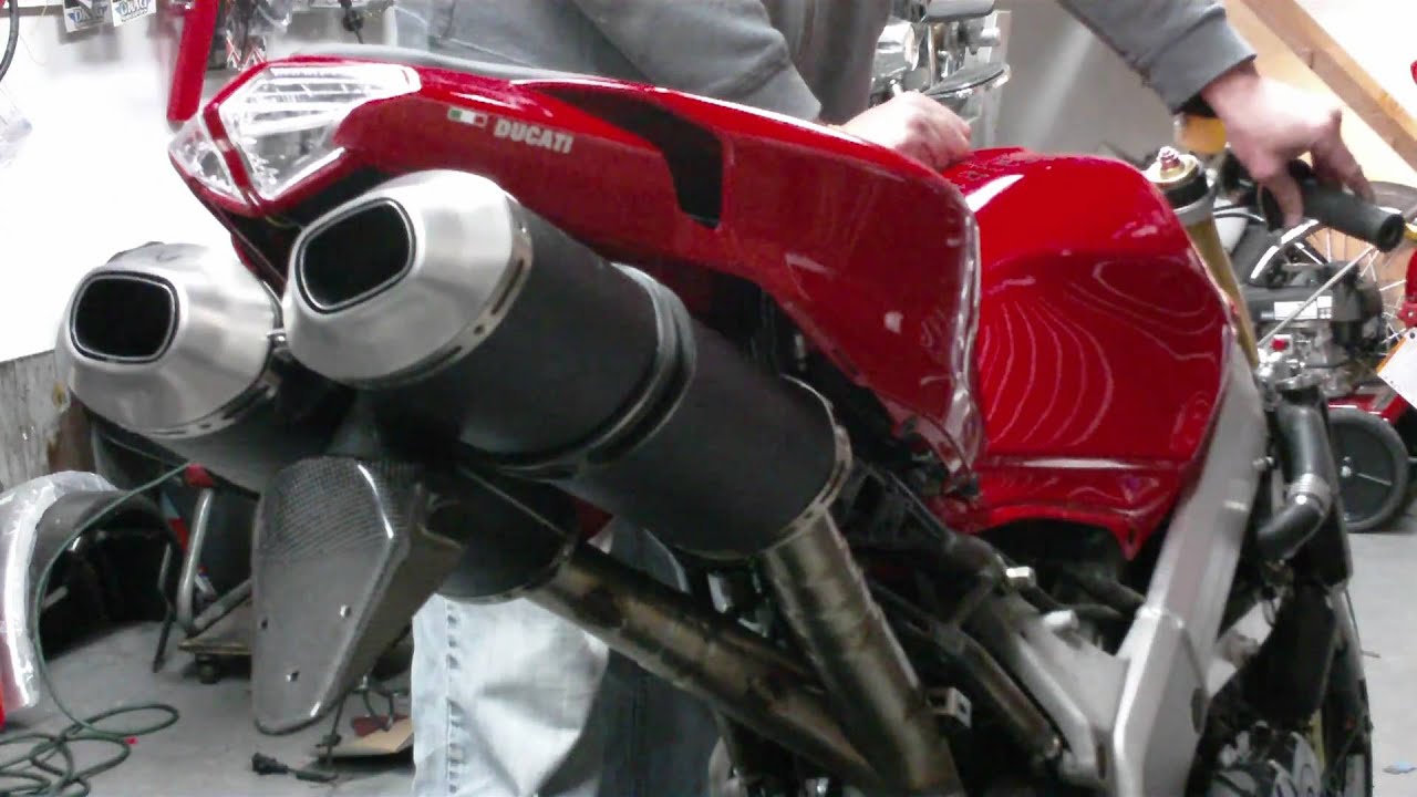 1994 VFR 750F/Ducati 848 Exhaust Cored Exhaust.