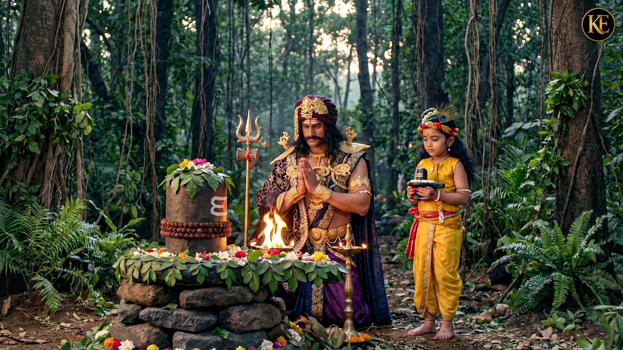 जब कंस ने बाल कान्हा संग की भोलेनाथ की आराधना || यशोमती मईया के नंदलाला || Shree Krishan leela ||