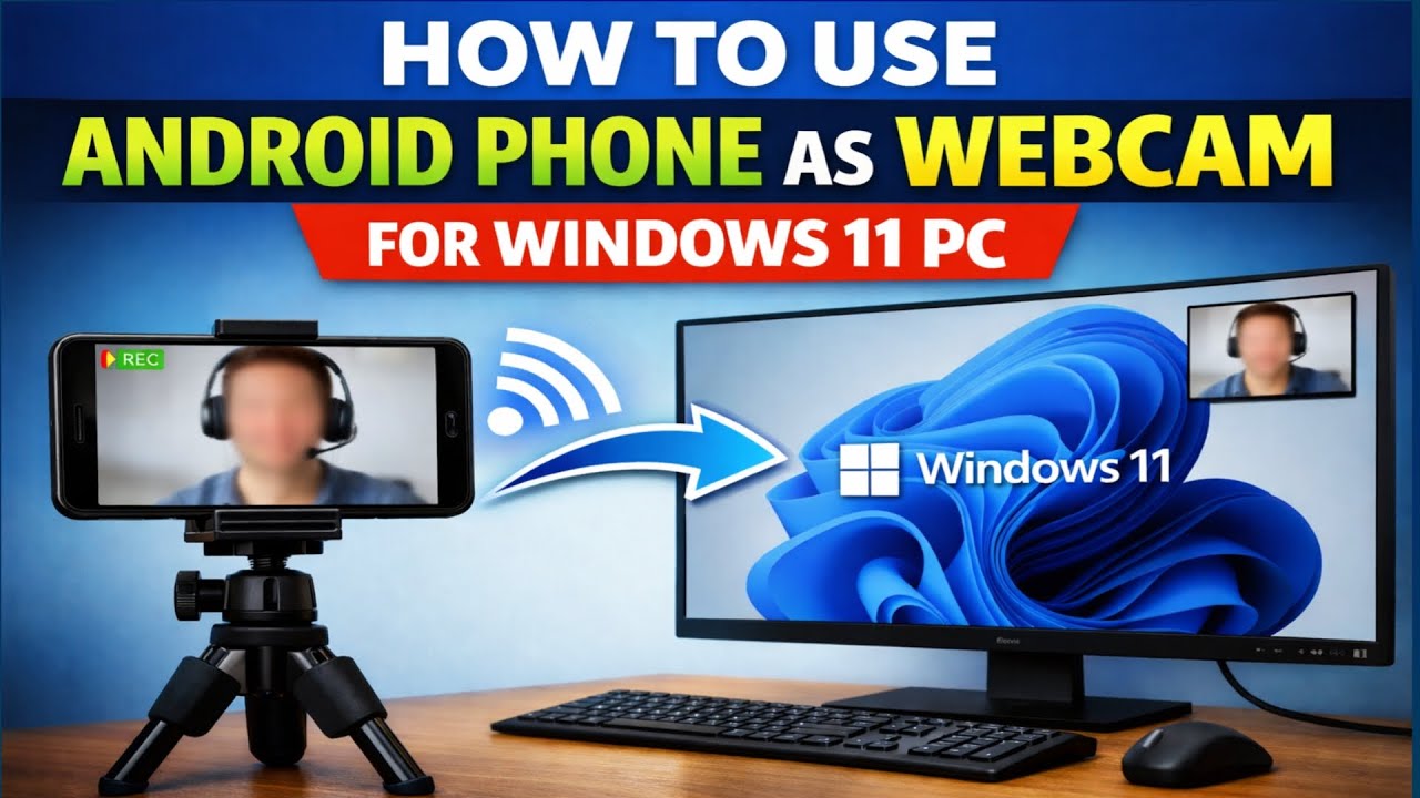 How to use Android Smartphone as a Web Cam for Windows 11 PC ?