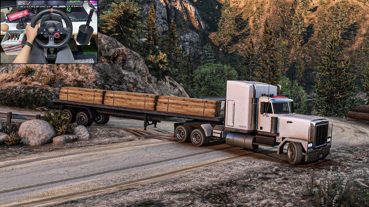GTA V TRUCK DRIVER SIMULATOR | Extreme Heavy Trailer Towing Challenge #2