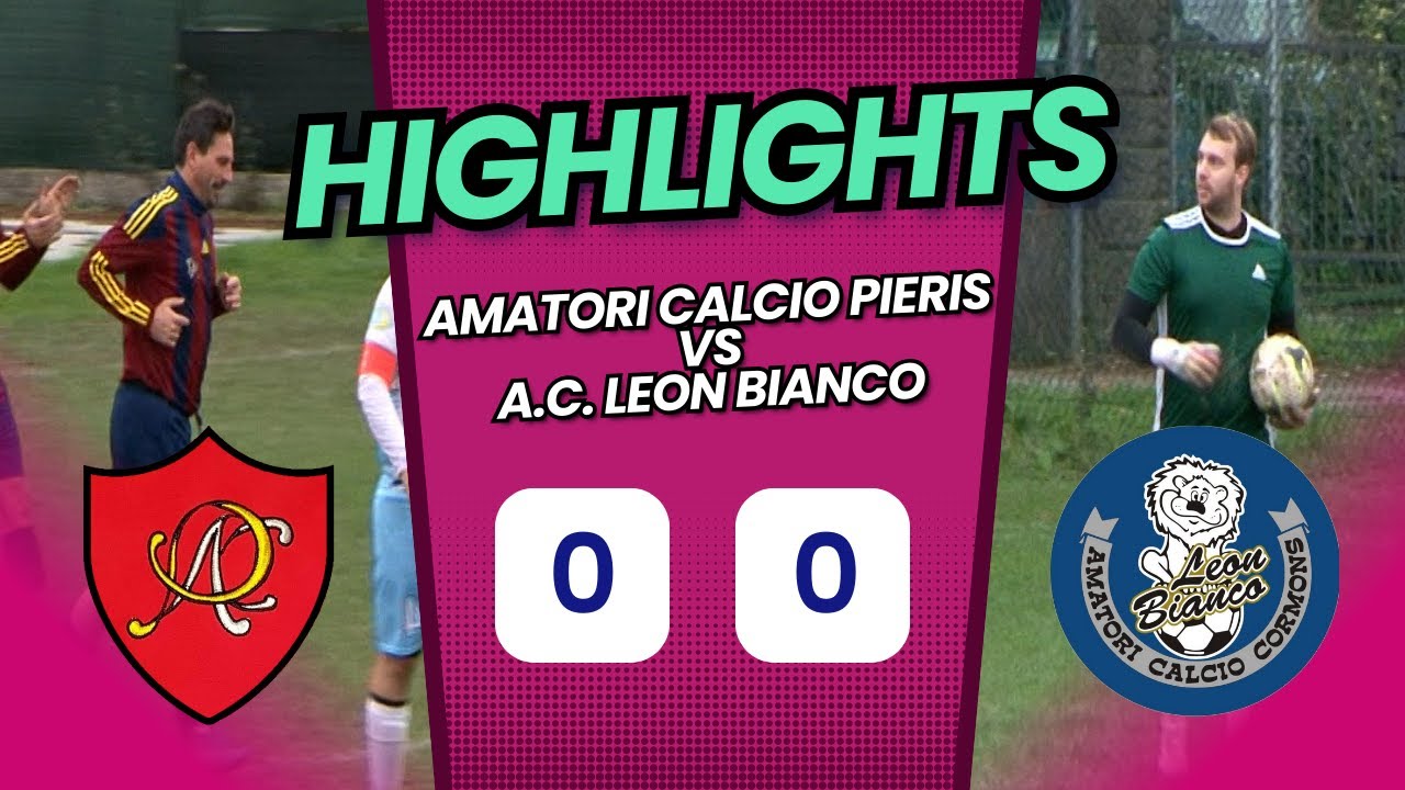 HIGHLIGHTS Amatori Calcio Pieris vs A.C. Leon Bianco 0 - 0 (22-11-2025)