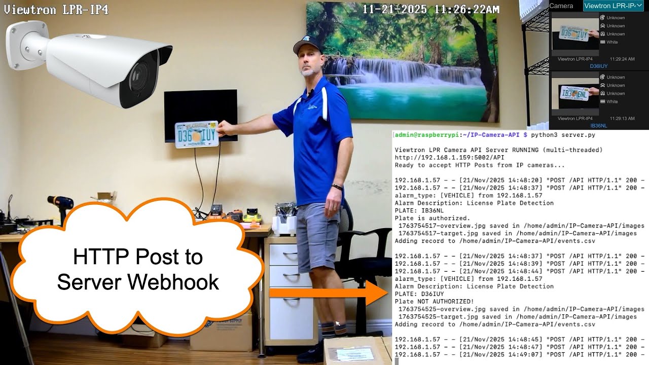 LPR Camera API Server for Software Development Integrations