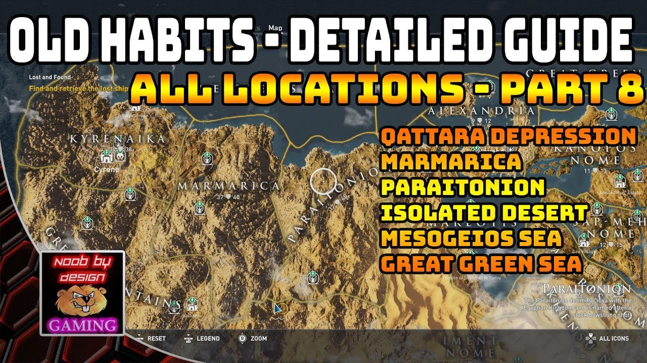 Assassins Creed Origins - Detailed Locations for Old Habits - Part 8
