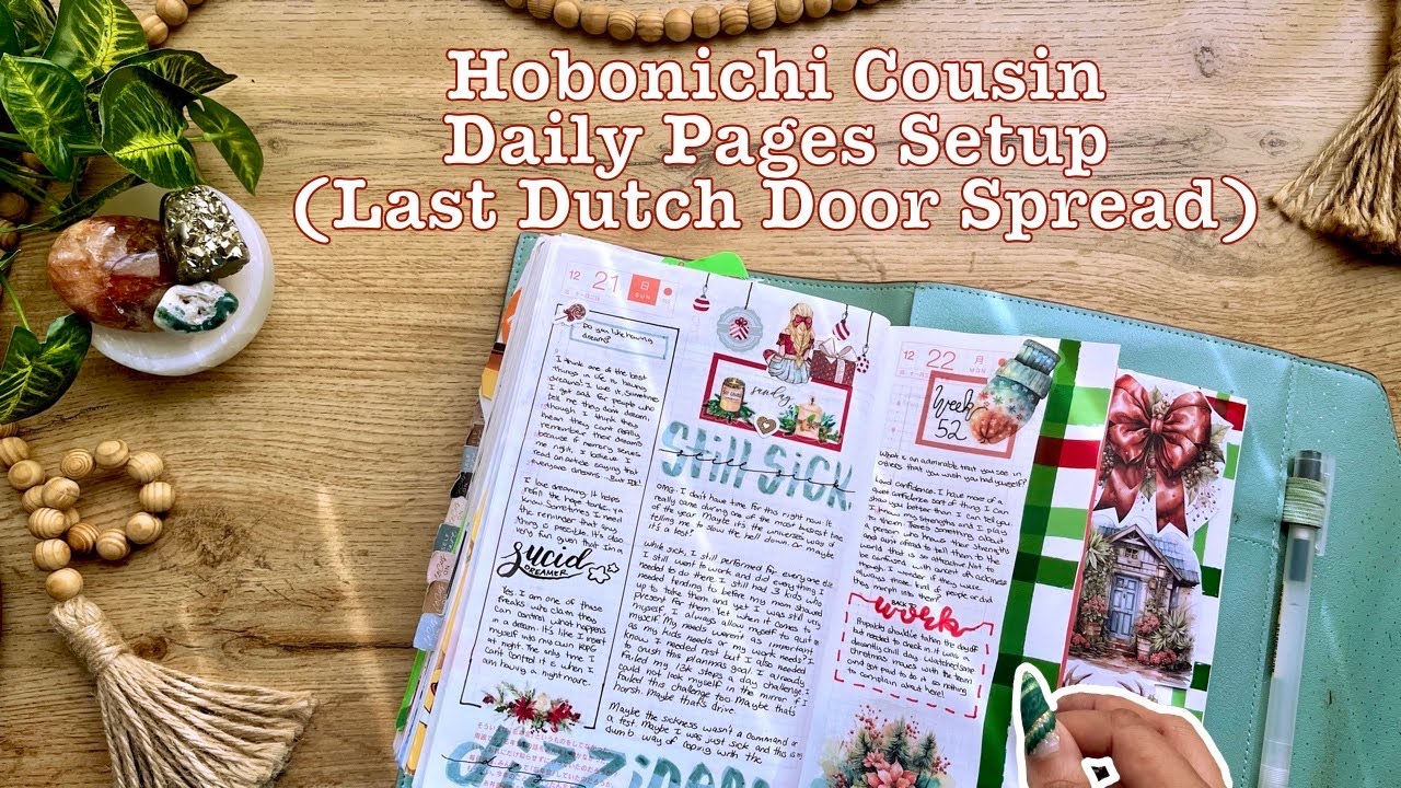 Настройка ежедневных страниц игры Hobonichi Cousin | Неделя 52