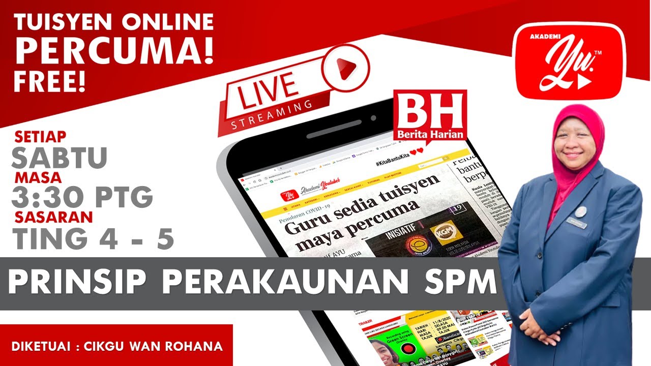 🔴 [LIVE] PRINSIP PERAKAUNAN SPM, SYKT BERHAD MENURUT SYER OLEH CIKGU WAN ROHANA #110 #TUISYENPERCUMA