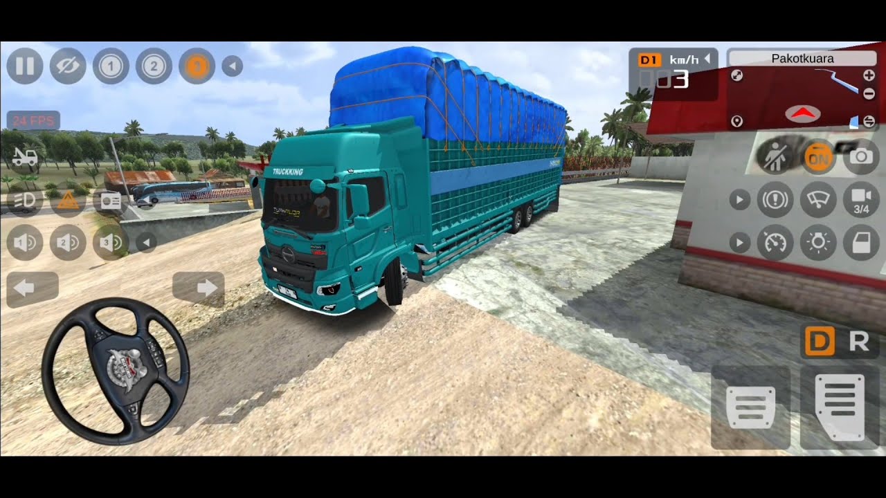 PERMAINAN TRUK GAYOR SULAWESI MODIFIKASI MBOIS BAWA MUATAN TINGGI - GAME BUS SIMULATOR INDONESIA