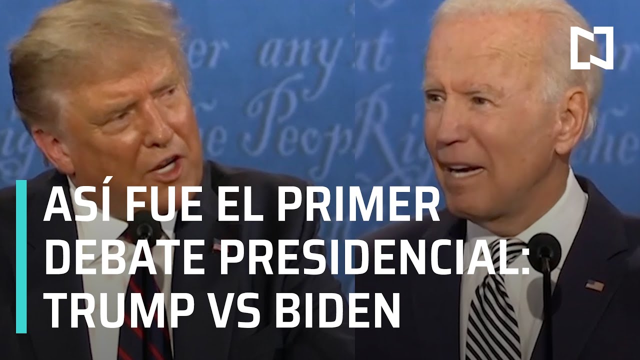 As&iacute; fue el primer debate presidencial entre Donald Trump y Joe Biden - En Punto