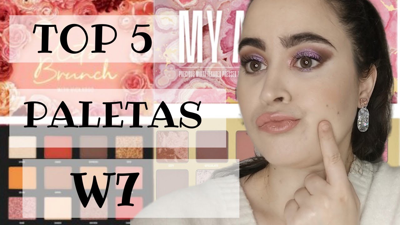 Top 5 Paletas Favoritas De W7 | LOW COST/ Juncal Gonzalez